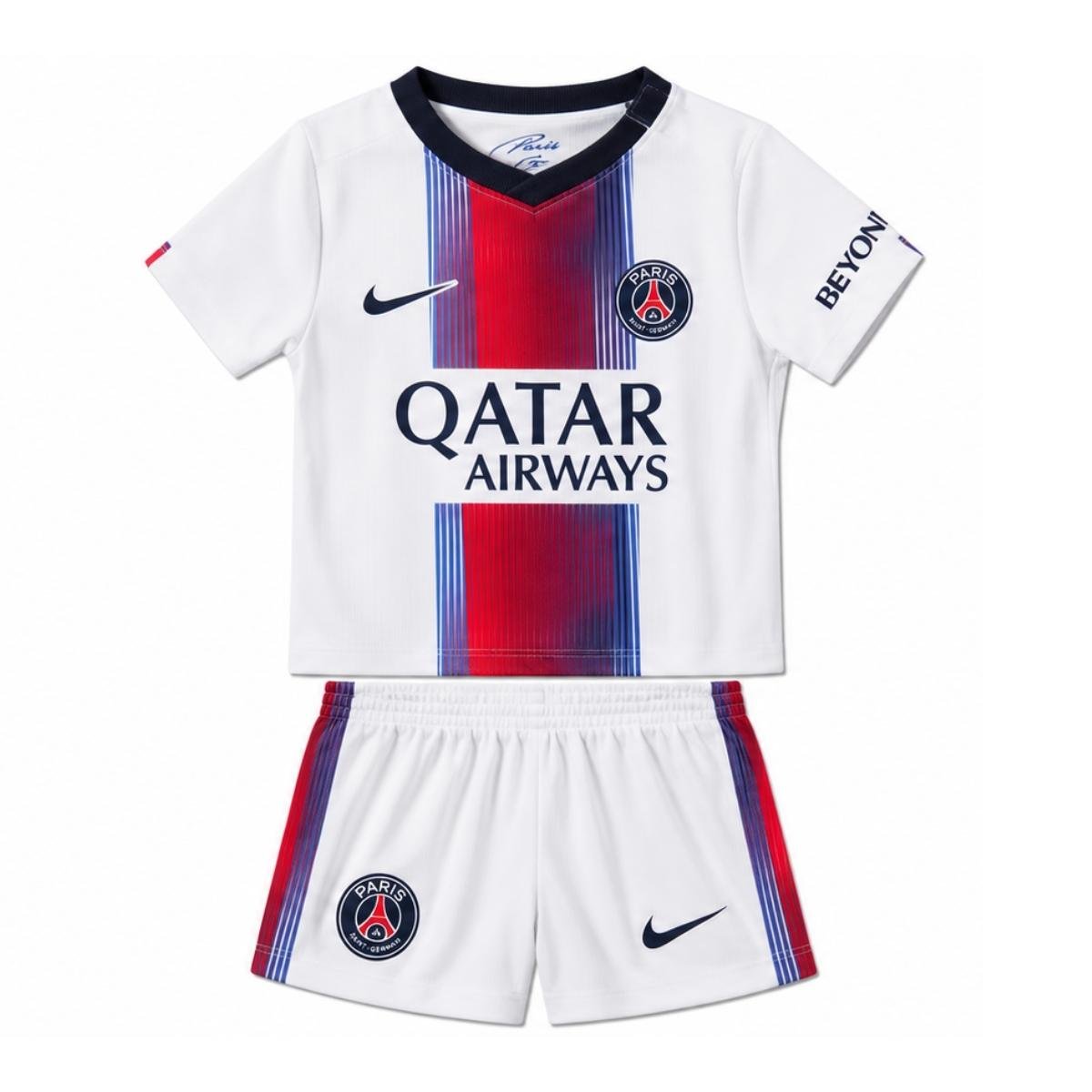 kit-infantil-paris-saint-germain-psg-branco-2026-27-away-ii-unissex Kit Infantil PSG Branca 2026/27 Away II Unissex