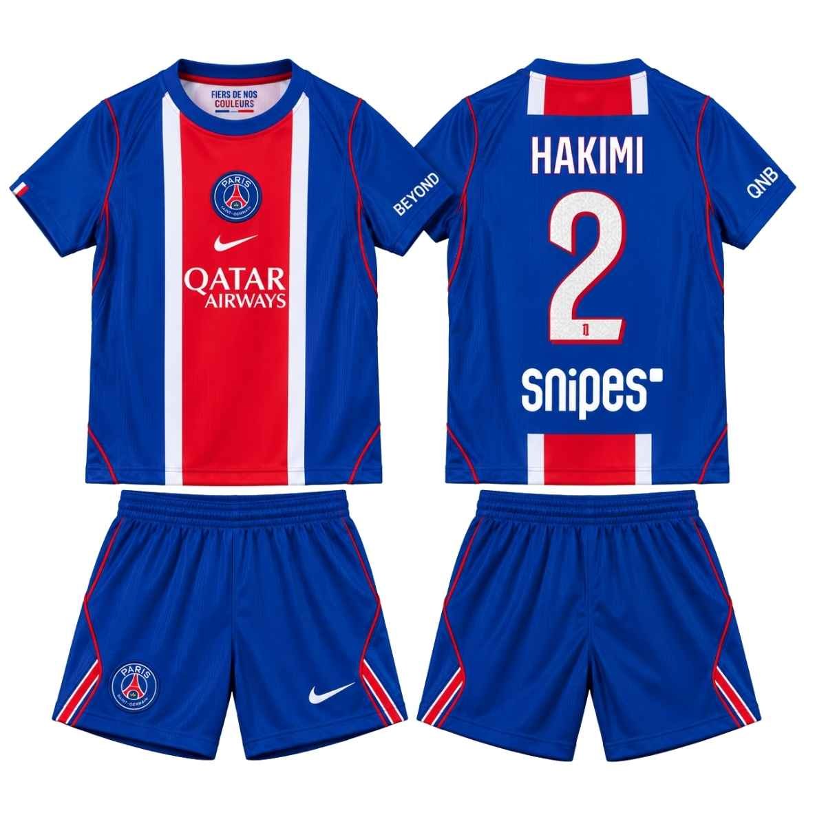 kit-infantil-paris-saint-germain-psg-hakimi-#2-2026-27-home-unissex Kit Infantil PSG Azul Hakimi #2 2026/27 Home I Unissex